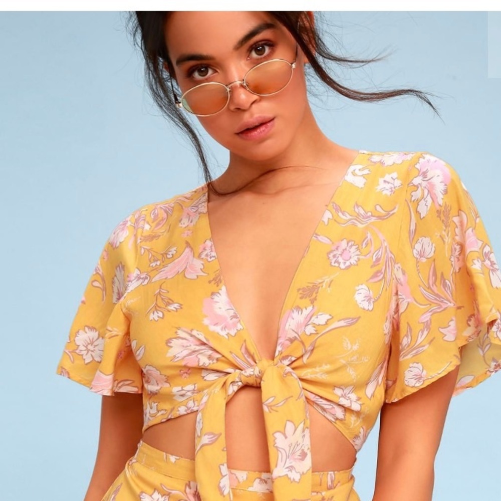 Tie-front maxi dress